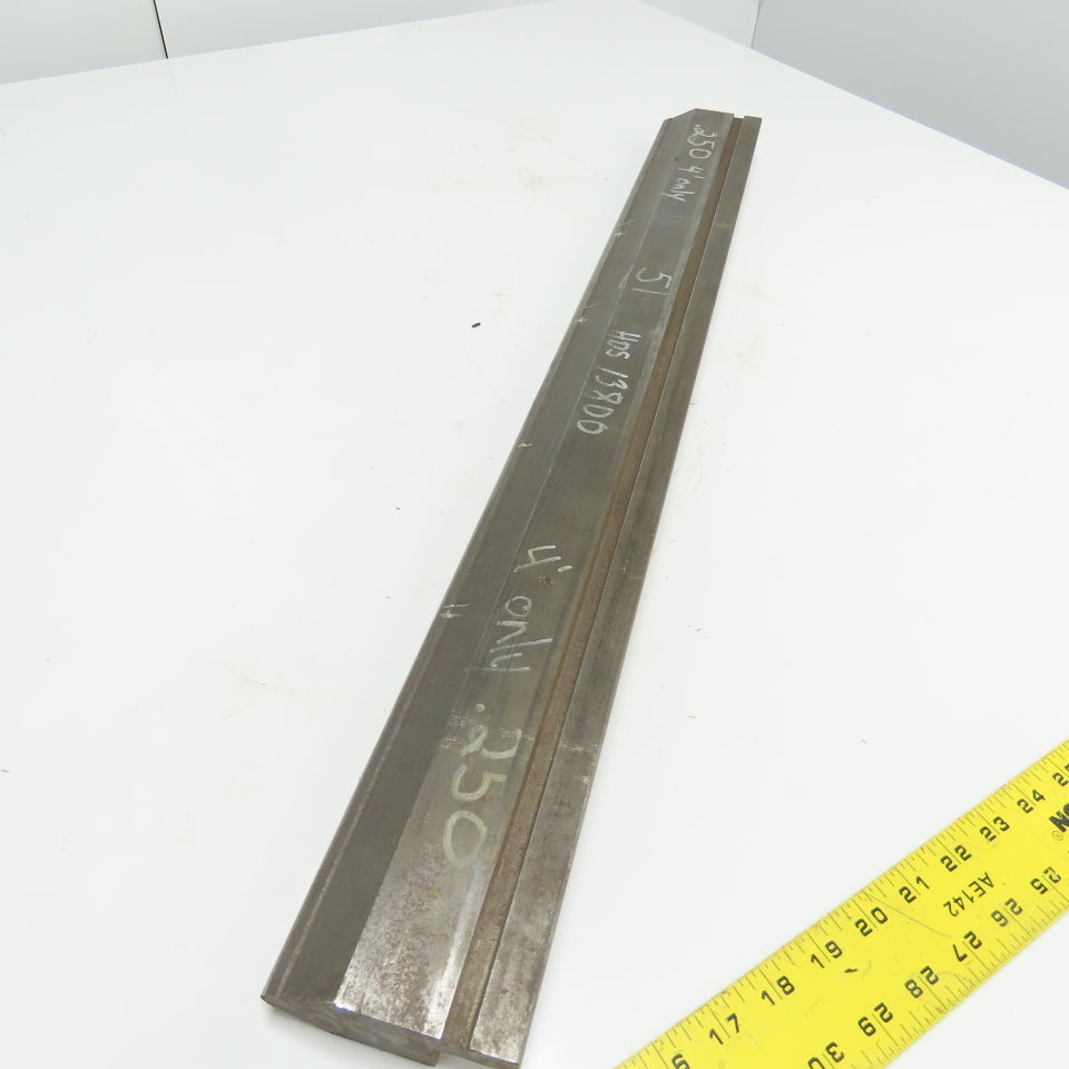 32-7/8" V-Forming Press Brake Die Punch 3-3/4" Tall .250" Radius 1/2" Tang