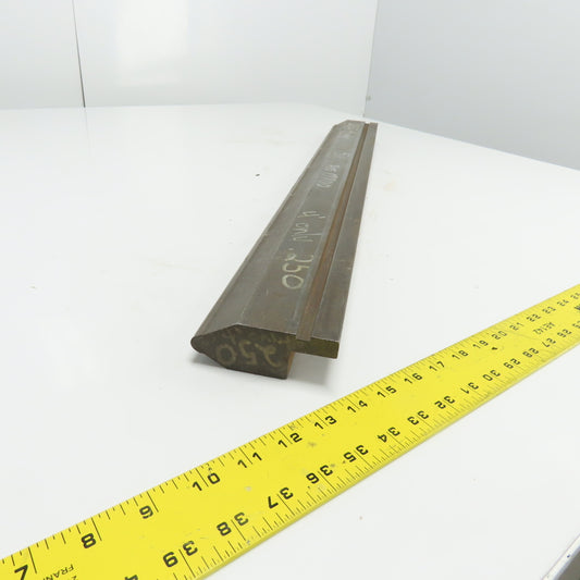 32-7/8" V-Forming Press Brake Die Punch 3-3/4" Tall .250" Radius 1/2" Tang