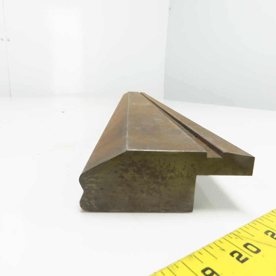 32-7/8" V-Forming Press Brake Angle Die Block 3-9/16" Tall 130° .100" Radius