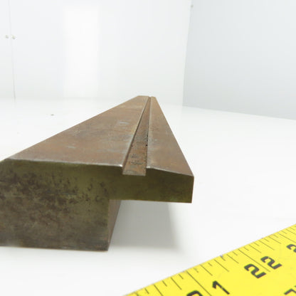 32-7/8" V-Forming Press Brake Angle Die Block 3-9/16" Tall 130° .100" Radius