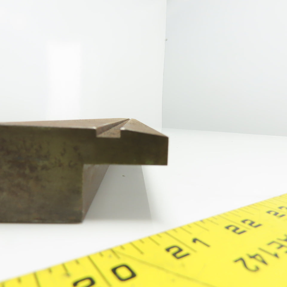 32-7/8" V-Forming Press Brake Angle Die Block 3-9/16" Tall 130° .100" Radius