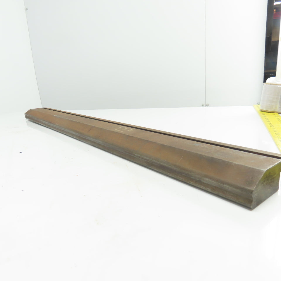 32-7/8" V-Forming Press Brake Angle Die Block 3-9/16" Tall 130° .100" Radius