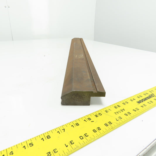 32-7/8" V-Forming Press Brake Angle Die Block 3-9/16" Tall 130° .100" Radius