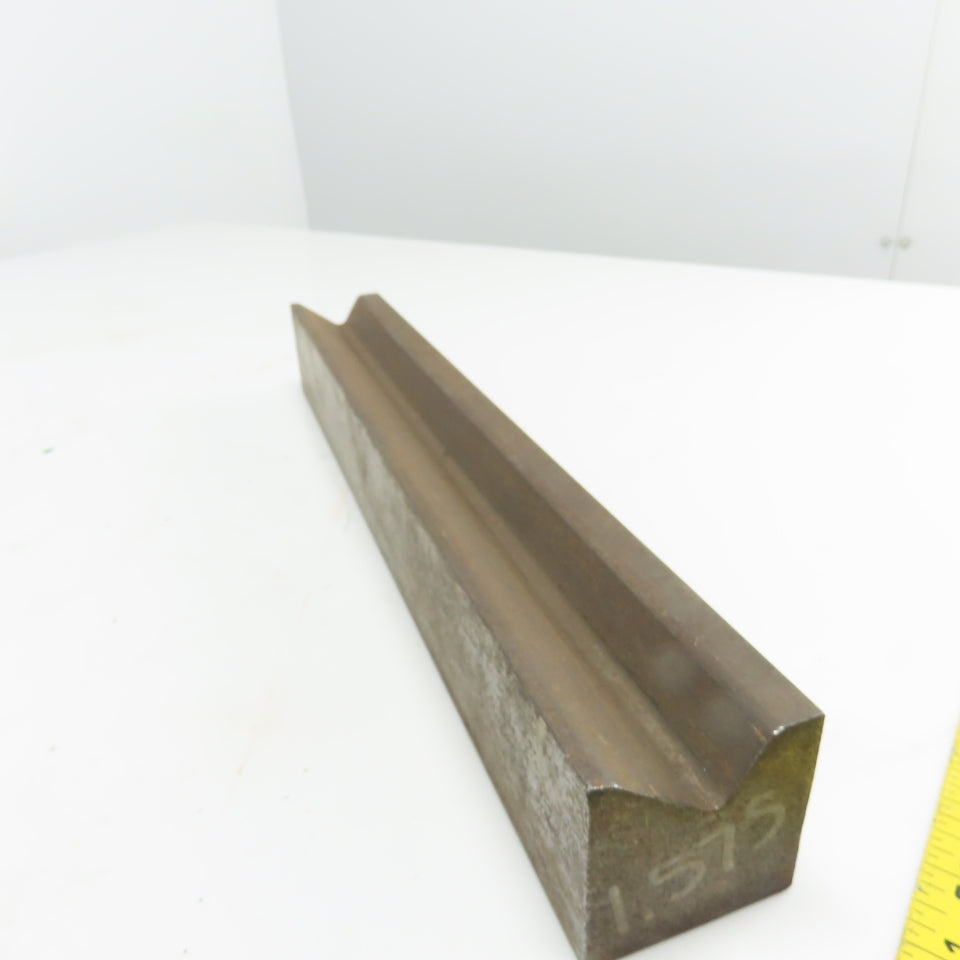 17" V-Forming Press Brake Angle Die Block 2-3/8"x 2-3/8" 13/64" Radius 90°