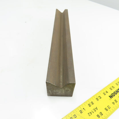 17" V-Forming Press Brake Angle Die Block 2-3/8"x 2-3/8" 13/64" Radius 90°