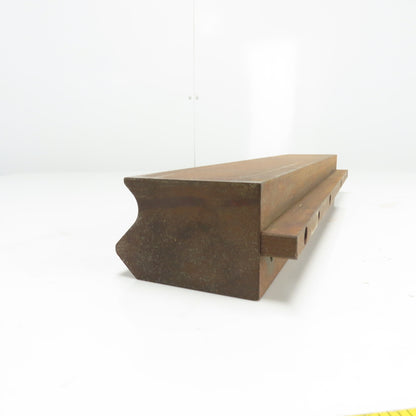 17" V-Forming Press Brake Angle Die Block 2-1/2" Thick .500" Radius 1/2" Tang