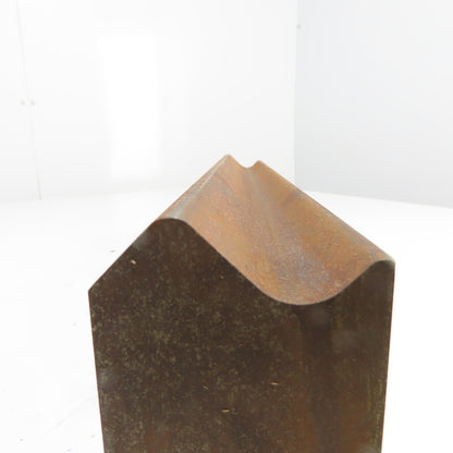 17" V-Forming Press Brake Angle Die Block 2-1/2" Thick .500" Radius 1/2" Tang