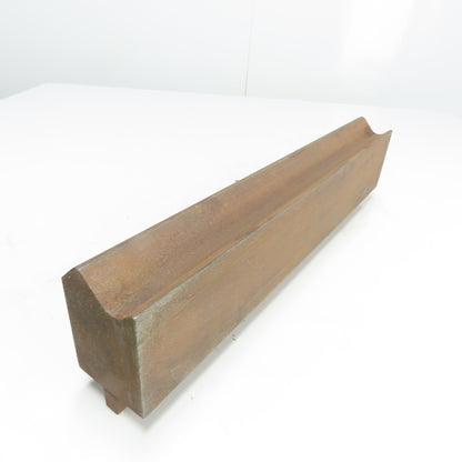 17" V-Forming Press Brake Angle Die Block 2-1/2" Thick .500" Radius 1/2" Tang