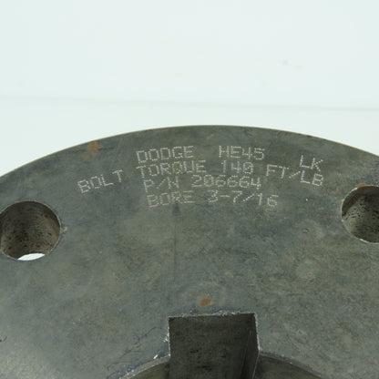 Dodge 206664 Tapered Bushing 3-7/16" Bore