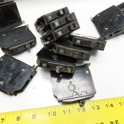Square D Q0B 20A 120/240V Single Pole Non Indicated Used Circuit Breaker Lot/110