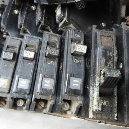 Square D Q0B 20A 120/240V Single Pole Non Indicated Used Circuit Breaker Lot/110
