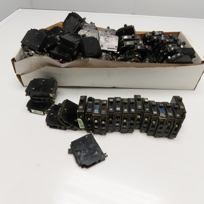 Square D Q0B 20A 120/240V Single Pole Non Indicated Used Circuit Breaker Lot/110