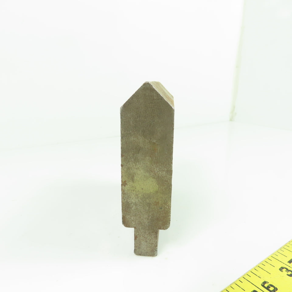 3.7" L 90° V-Forming Press Brake Angle Die Punch 1/2" Tang 1" Thick 3.7"Tall