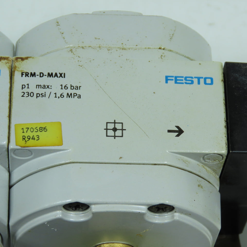 Festo FRM-D-MAXI, LOE-D-MAXI, HE-D-MAXI Air Preparation Unit FRL 16 Bar 230PSI