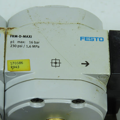 Festo FRM-D-MAXI, LOE-D-MAXI, HE-D-MAXI Air Preparation Unit FRL 16 Bar 230PSI