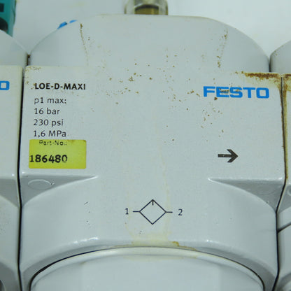 Festo FRM-D-MAXI, LOE-D-MAXI, HE-D-MAXI Air Preparation Unit FRL 16 Bar 230PSI