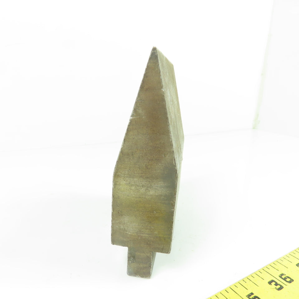 3-1/2" L 30° V-Forming Press Brake Angle Die Punch 1/2" Tang 1.21" Thick