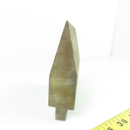 3-1/2" L 30° V-Forming Press Brake Angle Die Punch 1/2" Tang 1.21" Thick