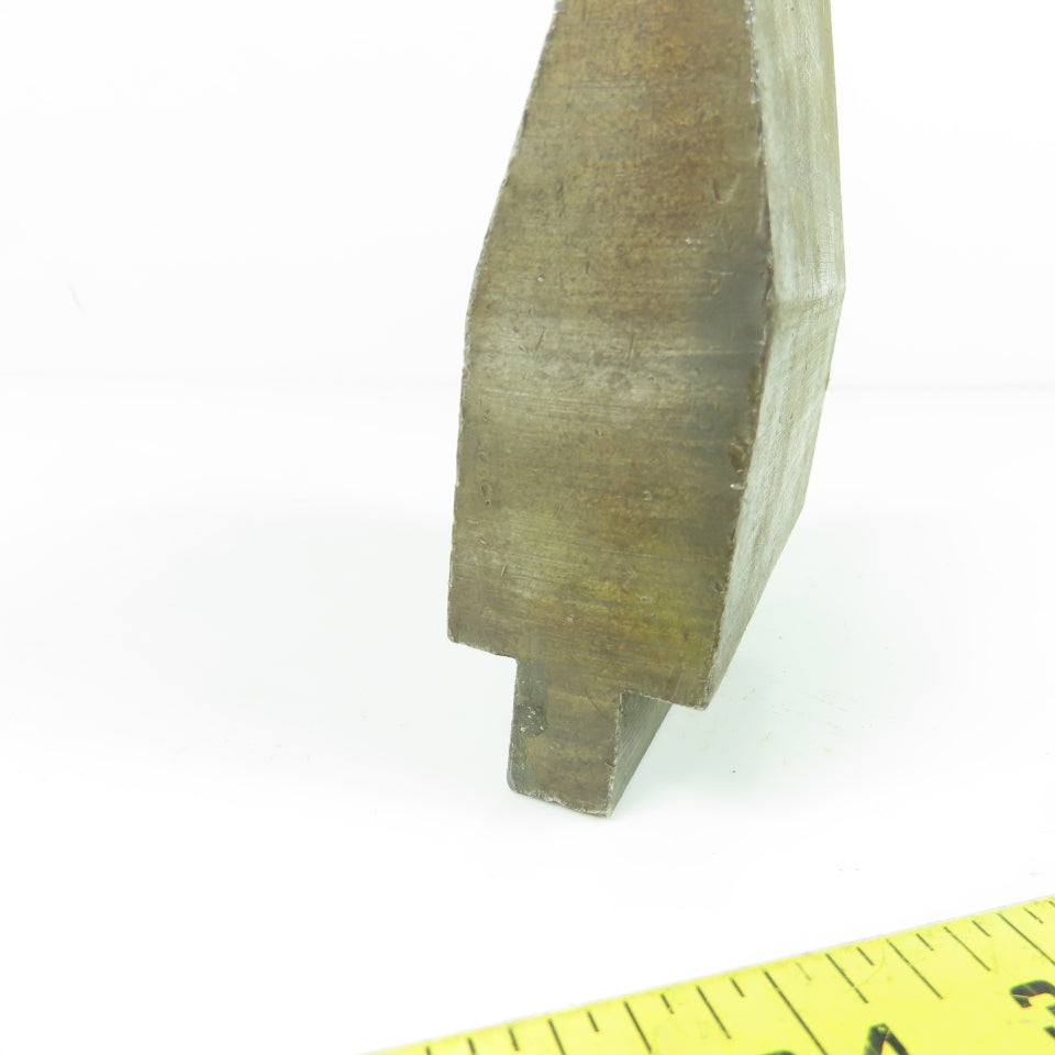 3-1/2" L 30° V-Forming Press Brake Angle Die Punch 1/2" Tang 1.21" Thick