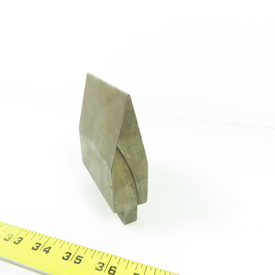 3-1/2" L 30° V-Forming Press Brake Angle Die Punch 1/2" Tang 1.21" Thick