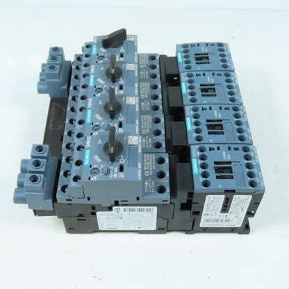 Siemens 3RT2017-1AK61 3RV2011-1HA10 Motor Starter Protector & Contactor Lot/4