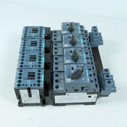 Siemens 3RT2017-1AK61 3RV2011-1HA10 Motor Starter Protector & Contactor Lot/4