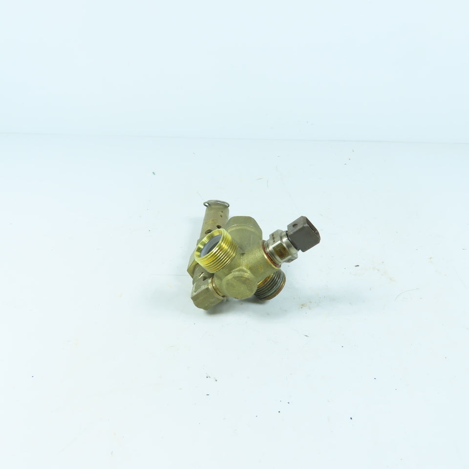 Atlas Copco 2236 0438 80 0830 1009 17 Brass Check Valve Assembly W/ Safety Valve