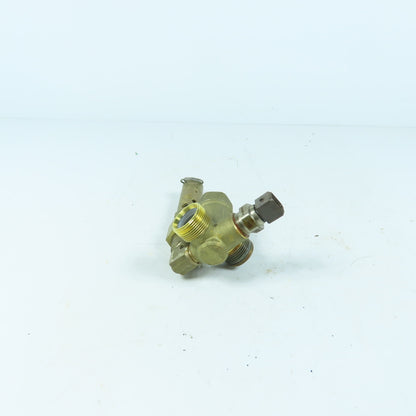 Atlas Copco 2236 0438 80 0830 1009 17 Brass Check Valve Assembly W/ Safety Valve