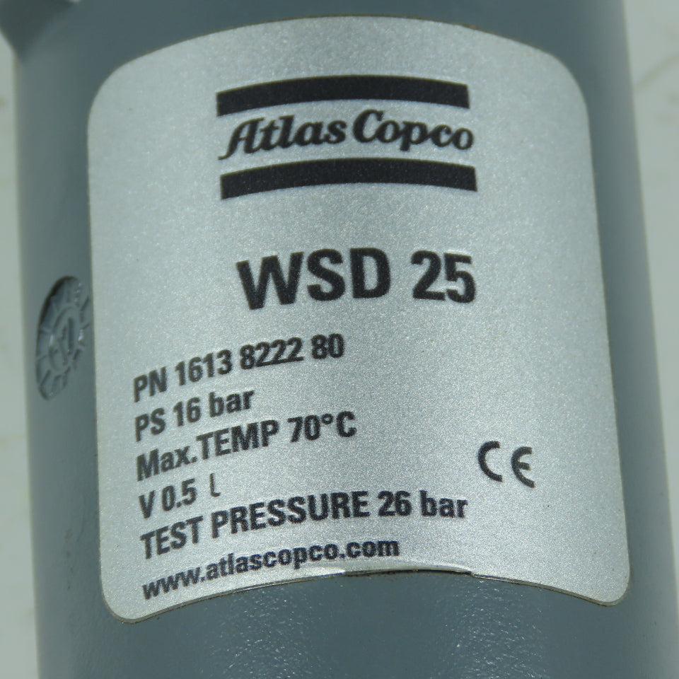 Atlas Copco 1613 8222 80 WSD 25 Water Separator/Dryer 0.5L 16 Bar W/1089 0575 54