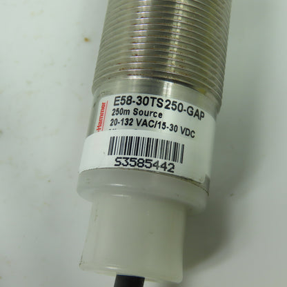 Cutler Hammer E58-30TS250-GAP Photoelectric Sensor 15-30VDC 20-132VAC