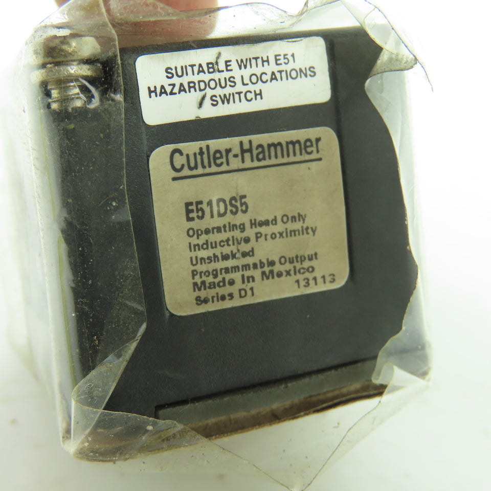Cutler Hammer E51DS5 Inductive Proximity Sensor Head NEW
