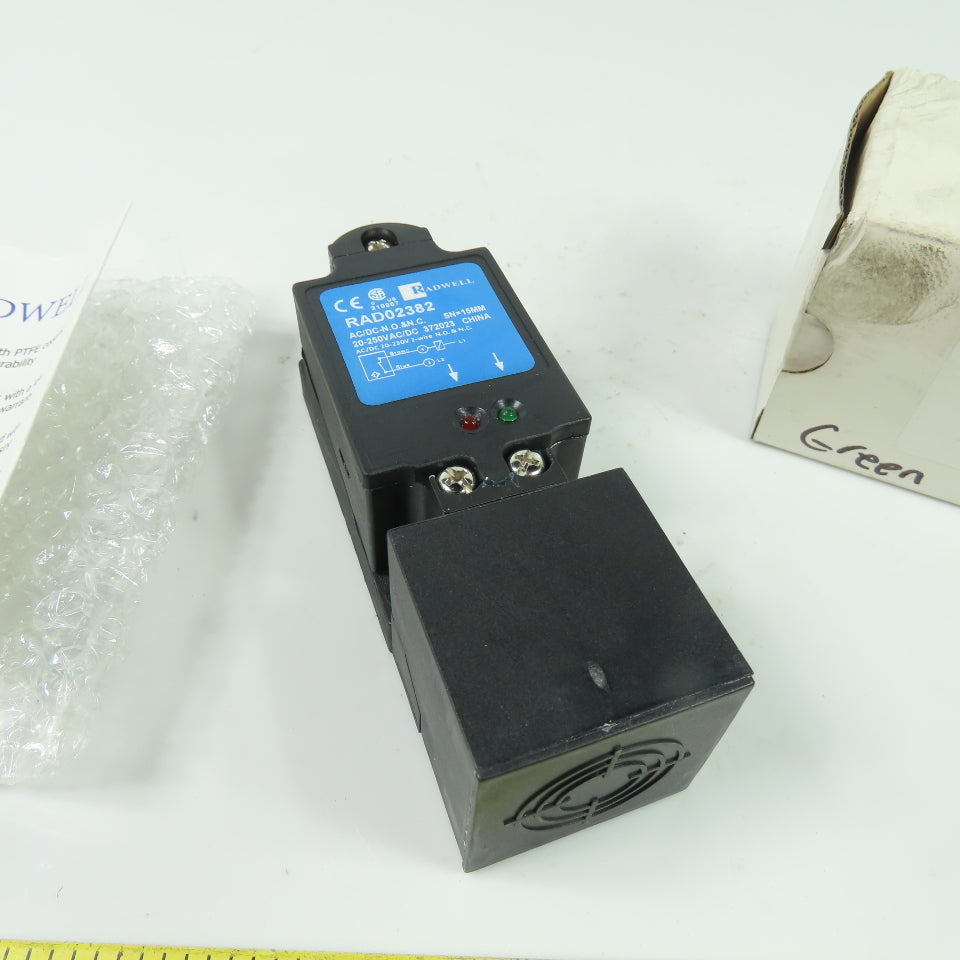 Radwell RAD02382 Proximity Switch SN=15mm 20-250V AC/DC