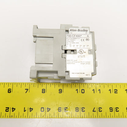 Allen Bradley 700-CF400D Control Relay 110/120V 50/60Hz Coil 4 N/O Contacts
