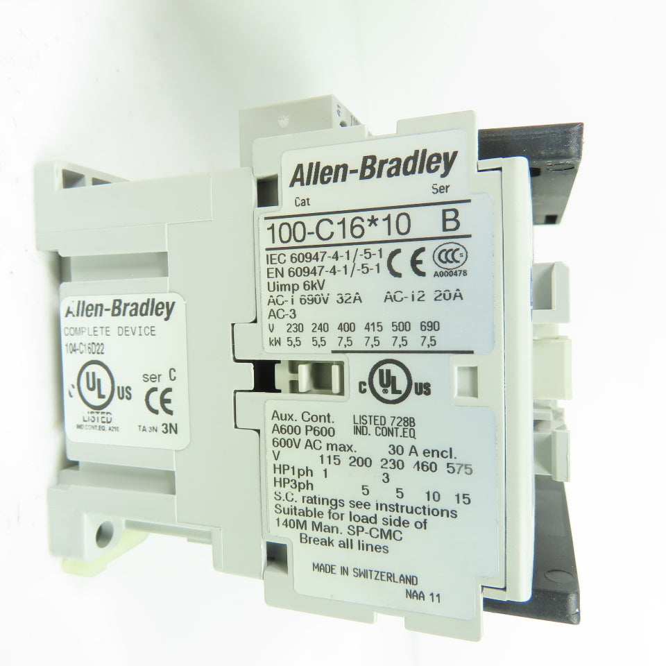 Allen Bradley 100-C16D22 100-C16*10 Reversing Contactor 110/120V Coil Ser B New