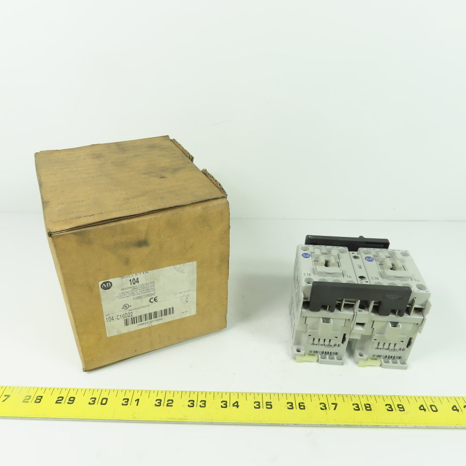 Allen Bradley 100-C16D22 100-C16*10 Reversing Contactor 110/120V Coil Ser B New