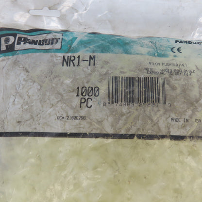 Panduit NR1-M Nylon Push Rivet NOS Bag of 1000