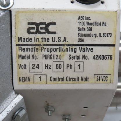 AEC PURGE 2.0 Remote Proportioning Valve 24V