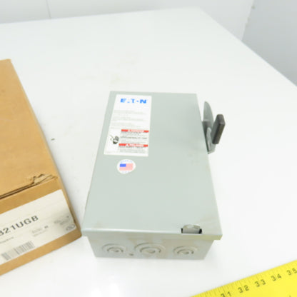 Eaton DG321UGB Ser B 30A Fusible Safety Disconnect Switch 240VAC 3-Pole