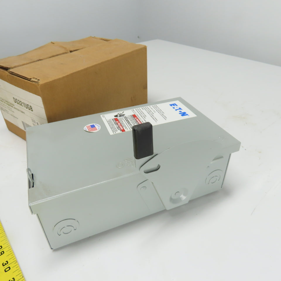 Eaton DG321UGB Ser B 30A Fusible Safety Disconnect Switch 240VAC 3-Pole