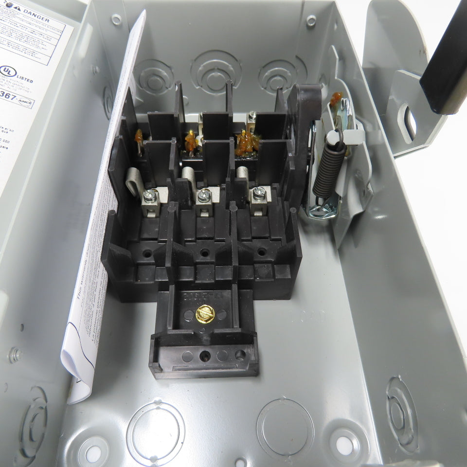 Eaton DG321UGB Ser B 30A Fusible Safety Disconnect Switch 240VAC 3-Pole