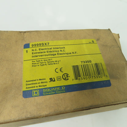 Square D 9999SX7 Ser B Electrical Interlock Auxiliary Contact NEW