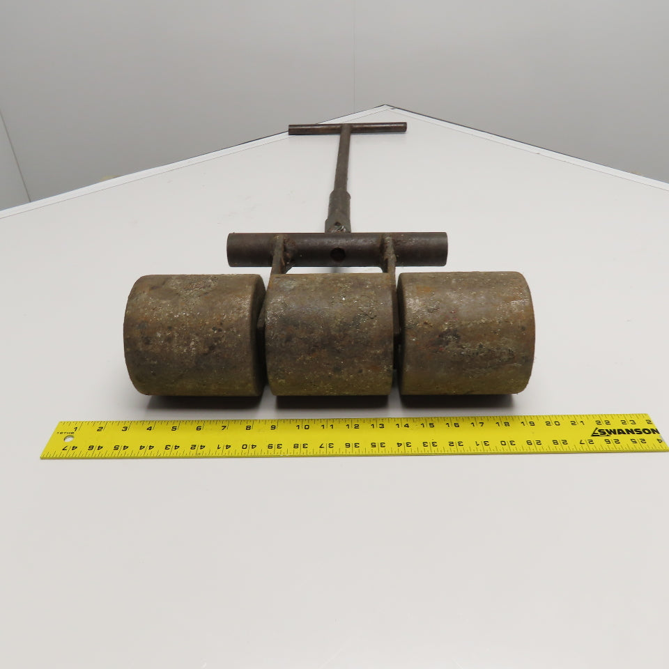 Homemade 100Lbs Push Weighted Flooring Lino Roller 5" x 15-1/2" Wide