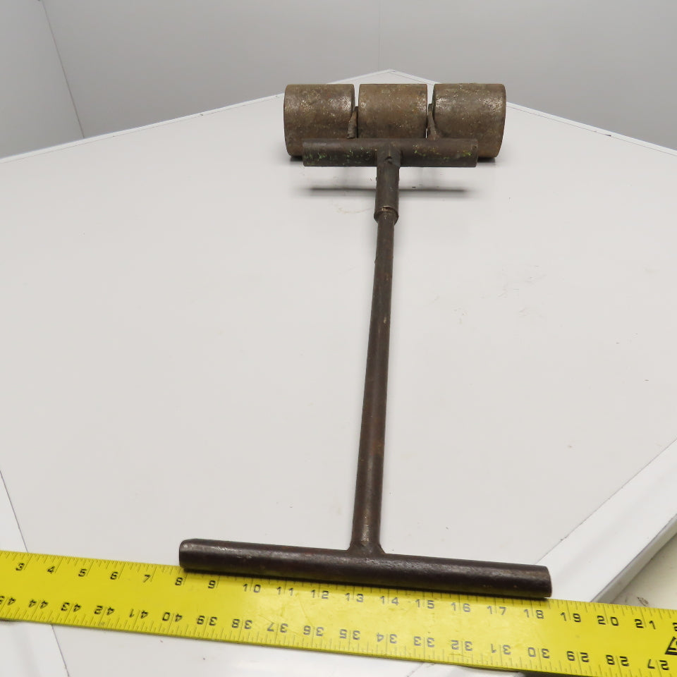 Homemade 100Lbs Push Weighted Flooring Lino Roller 5" x 15-1/2" Wide