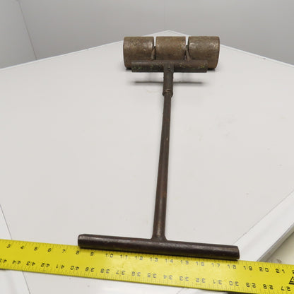 Homemade 100Lbs Push Weighted Flooring Lino Roller 5" x 15-1/2" Wide