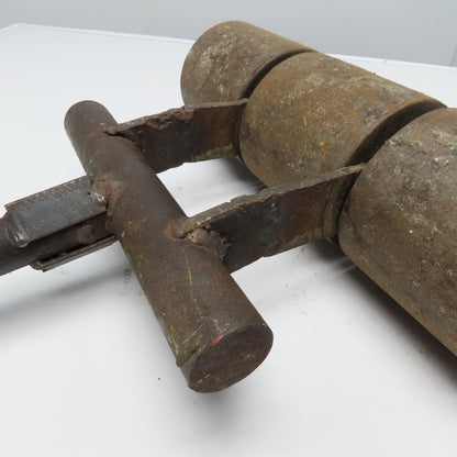 Homemade 100Lbs Push Weighted Flooring Lino Roller 5" x 15-1/2" Wide