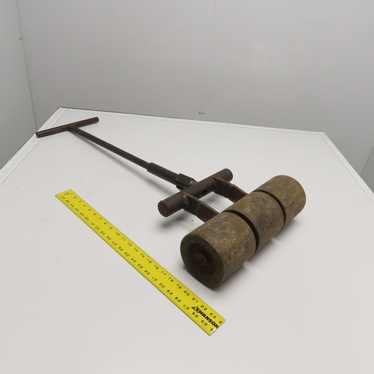 Homemade 100Lbs Push Weighted Flooring Lino Roller 5" x 15-1/2" Wide