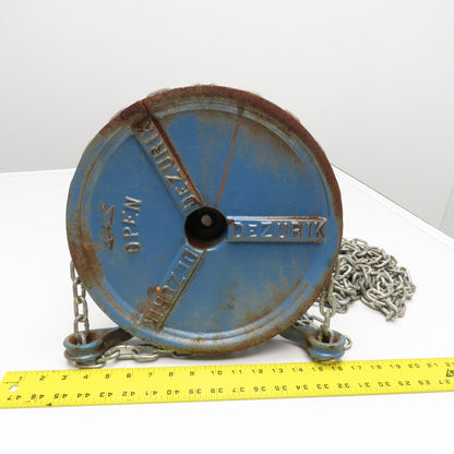 DeZurik 9260375 6" Stainless Steel Gate Valve Manual Wheel Chain Actuated 450°F