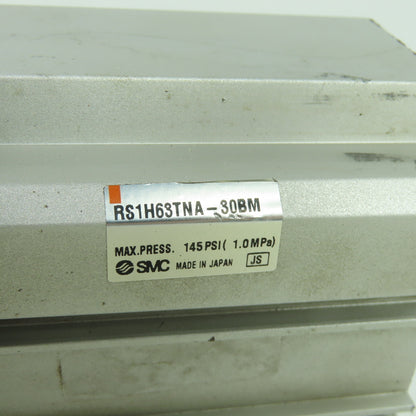SMC RS1H63TNA-30BM Pneumatic Cylinder Stopper Actuator 145PSI 1.0MPa