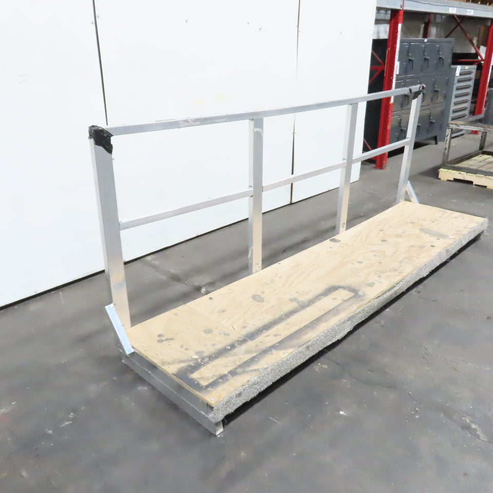 112" Long x 27" Wide Aluminum Work Area Platform Scaffold 38" Railing