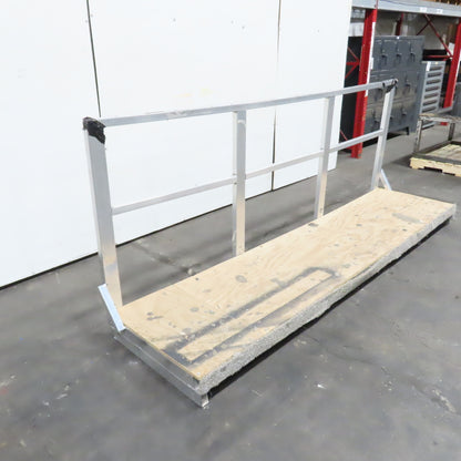 112" Long x 27" Wide Aluminum Work Area Platform Scaffold 38" Railing